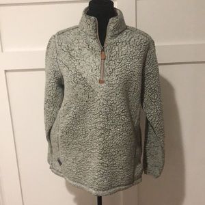 Simply Southern Sherpa Pull Over in Grey Size Small